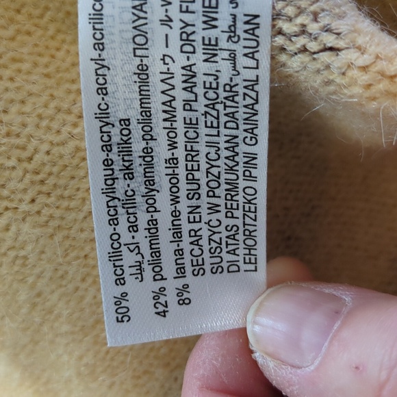 Zara Zebra Striped Jacquard Wool Blend Sweater Dress Perfect For Fall!! - Picture 9 of 16